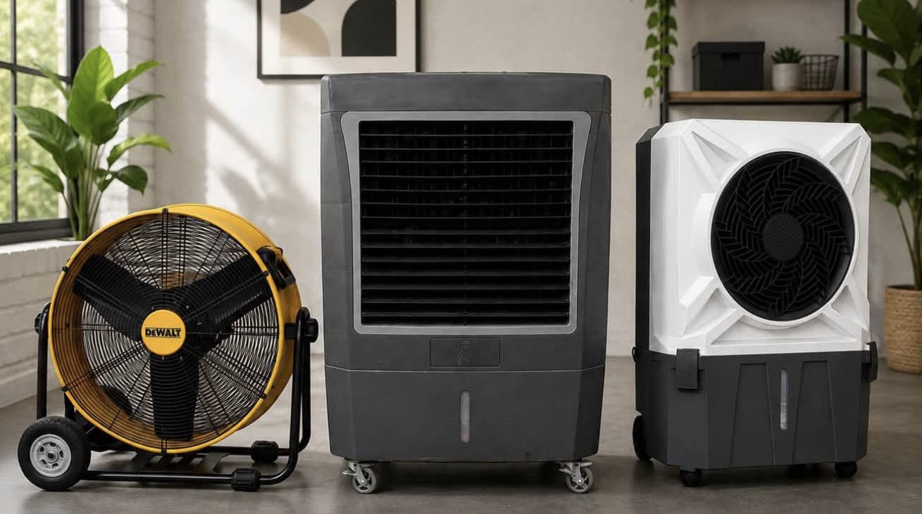 Coolers and fans for rent